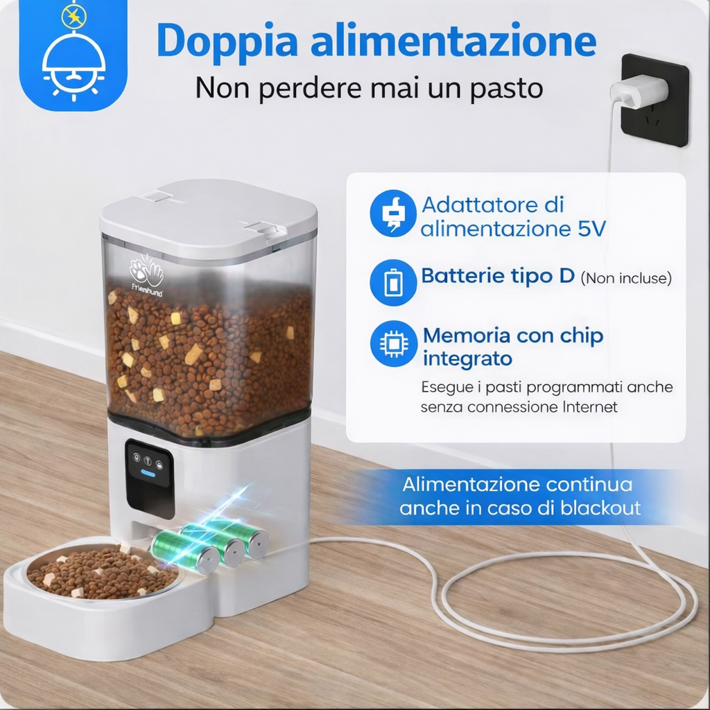 PawDispenser™ — Lui mangia. Tu lavori. Tutti felici.